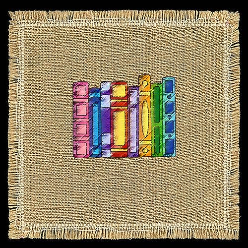BENECREAT 4 Sheets 18PCS Stick and Stitch Embroidery Paper, Books and Flower Theme Stabilizer Water Soluble Hand Sewing for Carves, Shirts, Coats, Bags, Towels - color: Books and Flower