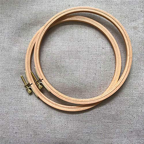 Beech Wood Embroidery Hoops - Small Round Craft Frames for Hand Stitching, Cross Stitch, DIY Art, Natural Wooden Hoops Small Wooden Craft Rings Round Stitching Frames (5pcs, 7 inch) - color: 5pcs, size: 7 inch