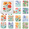 Trandraft Holiday Small Diamond Art Kits for Adult, 13 Pcs, Flower - style: Flower