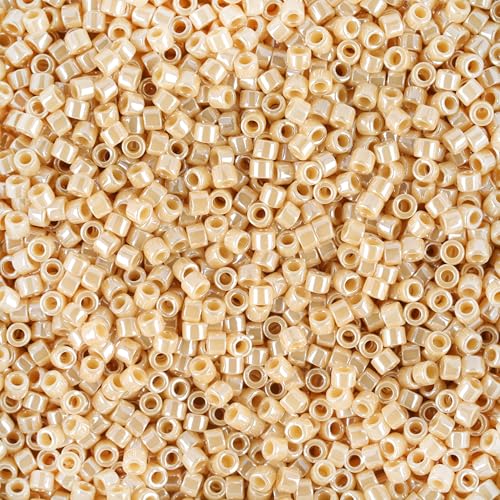 Miyuki Delica Seed Beads - color: DB1561 - Opaque Pearl Luster
