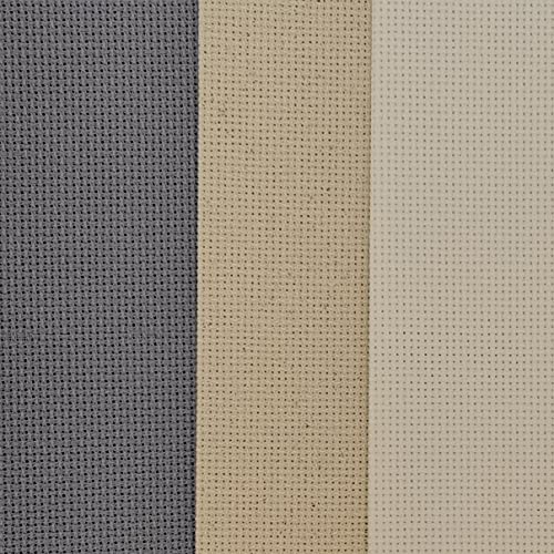 KCS 3 pc of 12" x 18" 18CT Counted Cotton Aida Cloth Cross Stitch Fabric (Antique White +Oatmeal+Light Steel Grey) - color: Antique White +Oatmeal+light Steel Grey