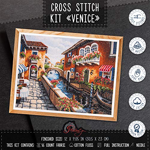 Povitrulya Counted Cross Stitch Kit for Adults 'Venice' - color: Venice