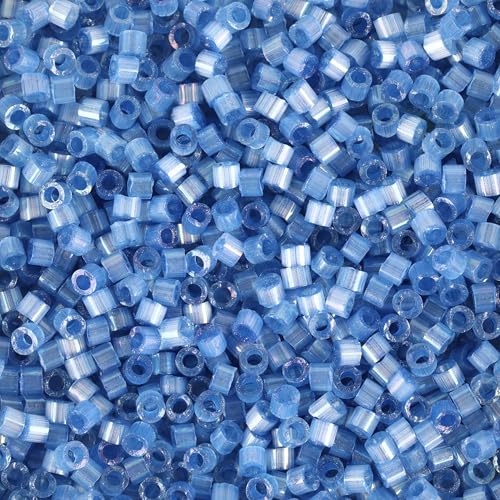 Miyuki Delica Seed Beads - color: DB1811 - Dyed Dusk Blue Silk Satin
