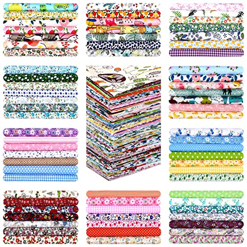 Tudomro 70 Pcs 10 x 10 Cotton Fabric Square for Quilting, Elegant Style - color: Elegant Style
