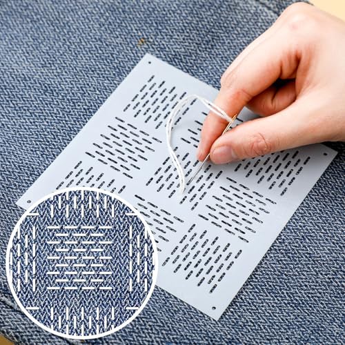 Yousoontic 8 Pcs Plastic Sashiko Stencil Sashiko Template, Novel - style: Novel Style