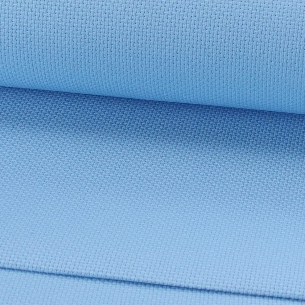 KCS 12" x 59" (30cmx 149cm) 18CT Counted Cotton Aida Cloth Cross Stitch Fabric (Light Blue) - color: Light Blue