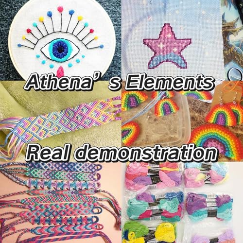 156 Embroidery Floss | Rainbow Thread for Embroidery, Cross Stitch Thread, Crafting Arts Embroidery Strings Bulk, Metallic Embroidery Floss