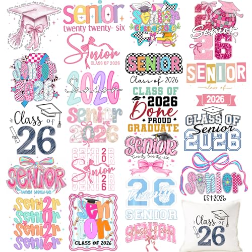 Senior Iron on Transfers Heat Transfer Viny 21pcs - color: halloween patterned