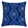 Embroidery Blue Velvet Throw Pillow Cover, Merry Christmas Series Snowflake Drop Luxury Soft Fuzzy Cozy Warm Slik Gift Square Couch Cushion Pillow Case 20 x 20 Inch, Cover Only - color: Snow Drop-blue