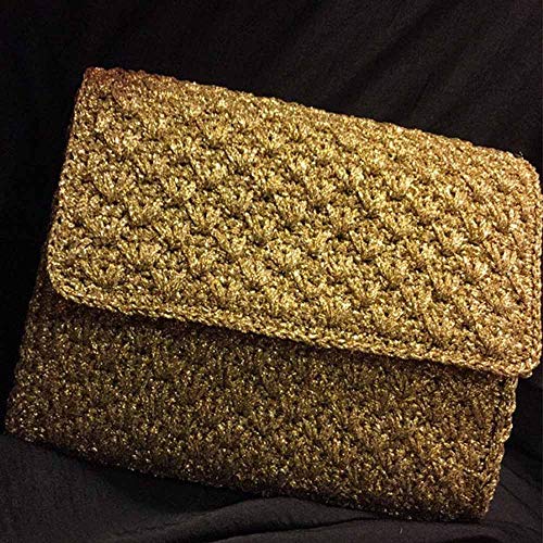 860yd Gold Lurex Thread 3.52oz Shining Glitter Sparkle Metallic Yarn DIY Fancy Crochet Project String Knitting Sweater Scarf Accessory 3mm Thick Golden