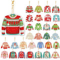 WILLBOND 30 Pcs Christmas Diamond Art Kits for Adults, Ugly Sweater Theme - color: Ugly Sweater