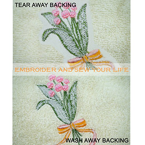 New brothread 12" x 25 Yd Roll Wash Away Embroidery Stabilizer - size: 12" x 25Yd/roll