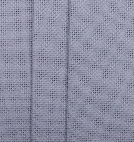 KCS 3 pc of 12" x 18"(30cmx45cm) Counted Cotton Aida Cloth Cross Stitch Fabric (Light Steel Grey,16CT) - color: Light Steel Grey, size: 16CT