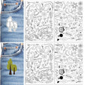 Patemby Embroidery Pattern Water Soluble Embroidery Stabilizers, Stick and Stitch Embroidery Paper Wash Away with Pre-Printed Pattern Designs Stencils Transfers for Hand Sewing Lover Beginner - color: Boho, Pack of 2