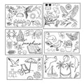 Water Soluble Embroidery Patterns Stabilizers, Stick and Stitch Embroidery Transfers Paper Tear Away Embroidery Stabilizer with Wildflower Patterns for Embroidery, Fun Designs (Animals_A) - color: Summer (3)