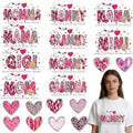 Rngmsi Dtf Transfers Ready to Press - 20 Pcs Mother's Day Iron on Patches for T-Shirts, Mama Iron on Stickers Heat Transfer Vinyl Decals for DIY Fabric Clothes Decor - style: Mother'sDay
