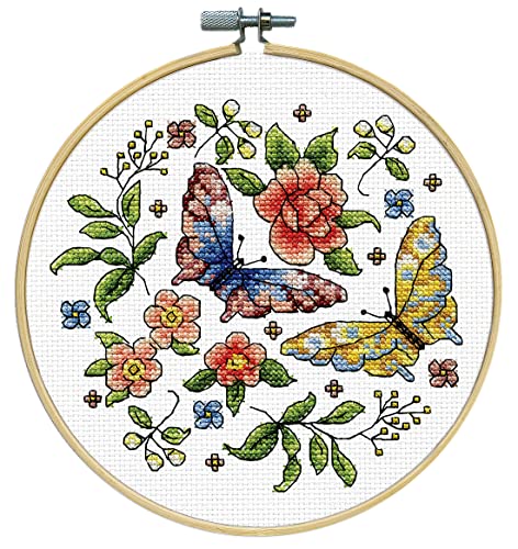 Design Works Crafts Janlynn Counted Cross Stitch Kit, Butterfly