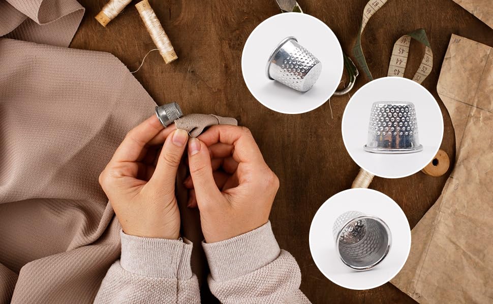 Quluxe 80 Pcs Metal Sewing Quilting Thimbles