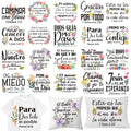 Dazoratix Spanish Iron on Transfers - 20 Sheets Bible Verse DTF Ready to Press Christian Religious Inspirational Heat Stickers Patches Vinyl Applique Decals for T Shirts Clothing Decorations DIY Craft - style: Spanish Bible