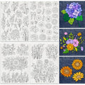 43Pcs Flower Leaf Water Soluble Hand Sewing Stabilizers - style: Various Flower