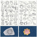CRASPIRE 50Pcs Sea Animals Water Soluble Embroidery Patterns Ocean Summer Turtle Hand Sewing Stick and Stitch Transfers Paper Stabilizers Wash Away Pre-Printed Self Adhesive for Cloth Sewing Lovers - style: Animals and Sea Animal