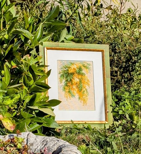 RIOLIS 1615 Mimosa Counted Cross Stitch Kit 7 x 9.5 in - style: Mimosa 1615