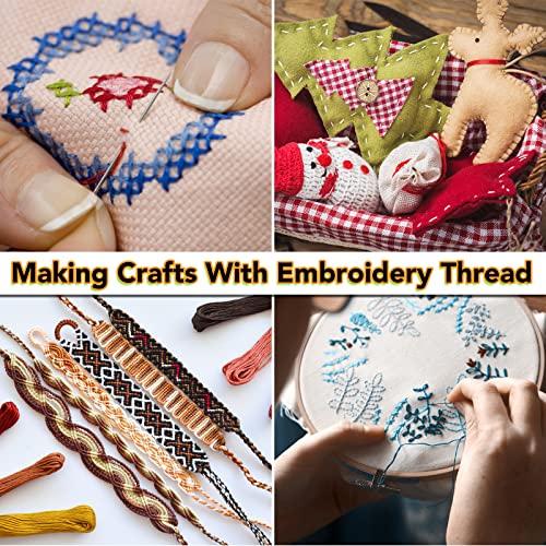 LOVIMAG Embroidery Thread 60pcs Friendship Bracelet String Floss Kit Yarn - style: 60pcs