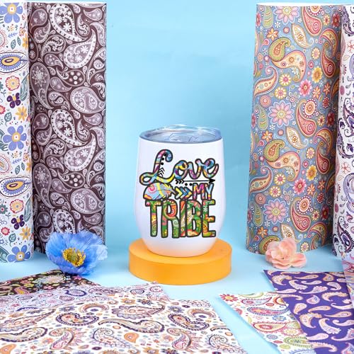 HTVSTD Colorful Paisley Sublimation Transfer Ink Paper 12pcs 12 * 10in - color: paisley12