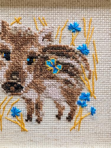 RIOLIS 1756 Little Boar Counted Cross Stitch Kit 5.12 x 5.12 in - style: Modern, Traditional