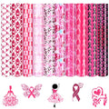 Tintnut Pink Ribbon Heat Transfer Vinyl,10 Sheets 12×10in Iron on Vinyl - color: Ribbon-Pink