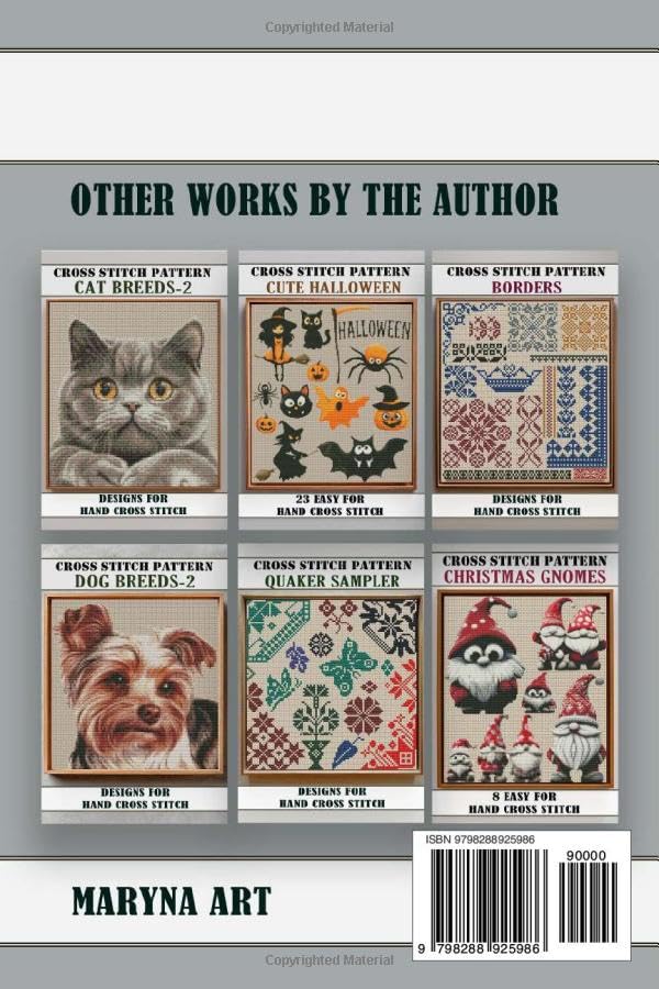 Cross stitch patterns Butterflies: Easy Designs for Hand Cross Stitch