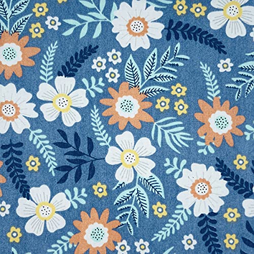 Retro Floral Print Precut Quilting Fabric 100% Cotton Fabric Squares 8x8 for Quilt Beginners (25Pcs) SZRUIZFZ - size: 8"x8"(20cm x 20cm)