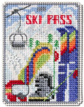 Mill Hill Ski Pass 2025 Winter Holiday Seasonal Ornament Beaded Cross Stitch Kit MH182533