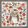 DesignWorks Ink Watercolor Owl Counted Cross Stitch Kit