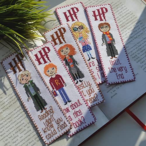 Personalized.Design Cross Stitch Bookmark Kit with Luna Lovegood Quote 'You're just as Sane as I am' - color: Luna