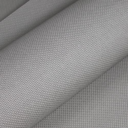 19" x 28" 14CT Counted Cotton Aida Cloth Cross Stitch Fabric (Medium Grey) - color: Medium Grey