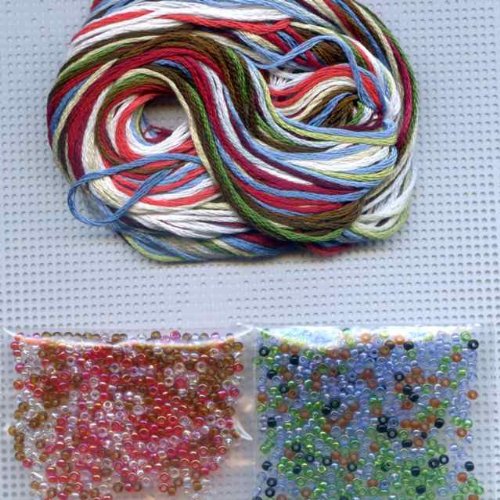 Mill Hill Snowbells Christmas Ornament by Debbie Mumm Counted Cross Stitch Kit w/ Glass Beads Jingle DM204101