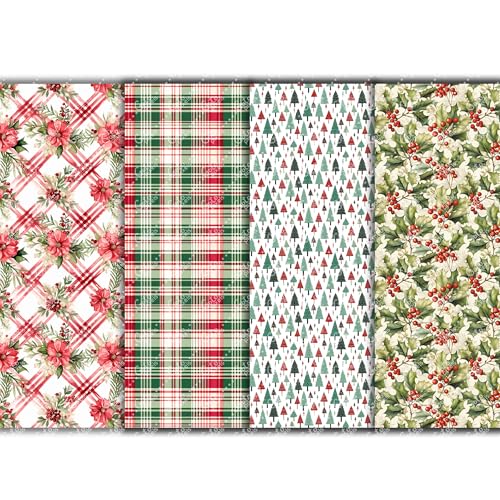 Winter Christmas Clay Transfer Paper - 12 Pcs Polymer Clay Transfer Sheets for Holiday Jewelry Making & DIY Clay Crafts - color: TPUS-2072