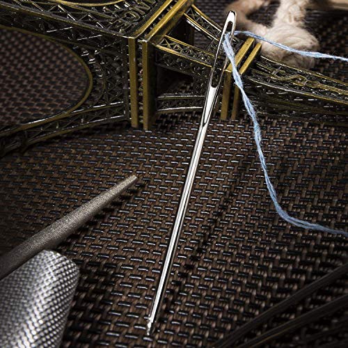 22pcs Aluminum Cable Needles & Stitch Holders Knitting Tools,Safety Pin Cable Stitches Hook,Large Eye Bent Tapestry Needles for Yarn Sewing Weaving Knitting Sweaters Blanket DIY