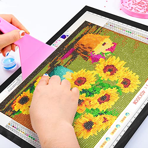 LitEnergy 9”x12” LED Light Pad Kits, USB Powered Light Board, Adjustable Brightness Light Box with 108 Slots Jars and Accessories for Diamond Art Painting (Black) - color: BLACK, size: 9 x 12 inches