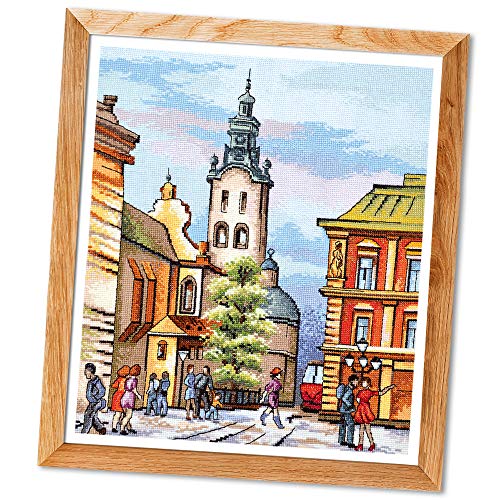 Hand Embroidery Kit 'Prague' Cross Stitch City Landscape Counted Pattern - color: Prague