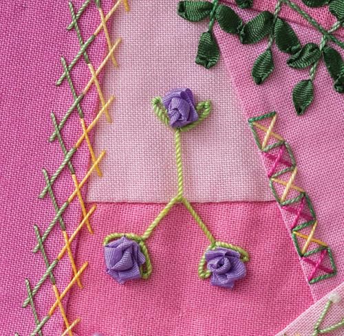 Joyful Daily Stitching, Seam by Seam: Complete Guide to 500 Embroidery-Stitch Combinations, Perfect for Crazy Quilting