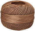 Handy Hands Lizbeth Egyptian Cotton Crochet Thread, Tatting Thread, and Knitting Lace Thread Lace Size 80 (10 Grams 184 Yards) – HH80691, Mocha Brown Medium - color: Mocha Brown Medium
