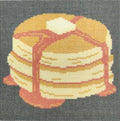 Howie's Needlepoint Needlepoint Canvas, 18CT Embroidery Stamped Patterns for Beginners or Advance, Printed Canvas(Sweet Pancakes,5X5inch) - color: Sweet Pancakes