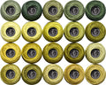 Soft 20 Colors Classic Crochet Thread 20 Pack,100% Cotton (Khaki Green-522-370) - color: Khaki Green Series