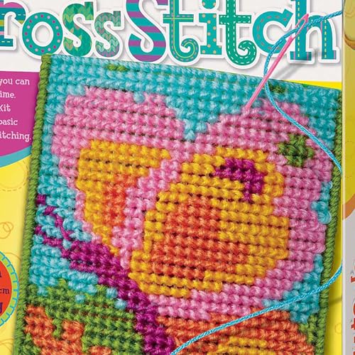 4M Easy-to-Do Cross Stitch Kit - DIY Mini Tote Bag Sewing Set for Kids 8+ - style: 2025