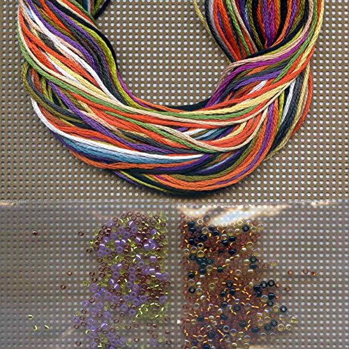Miranda the Witch Halloween Beaded Cross Stitch Kit Mill Hill 2015 Hocus Pocus Trilogy MH195201