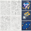 32Pcs Planet Galaxy Water Soluble Sewing Stabilizers - style: Planet Galaxy