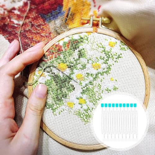 LXUEJIE 20 PCS Long Needle Threader, 7.9"Punch Needle Threader, Stitching Needles Threader Sewing Accessories for Embroidery Bead Cross Stitch DIY Sewing Craft