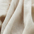 Light Beige Linen Needlework Embroidery Fabric Cross Stitching Plain Solid Color Aida Cloth 62" By 1 Yard Rose Flavor - color: Light Beige